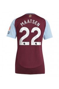 Aston Villa Ian Maatsen #22 Jalkapallovaatteet Naisten Kotipaita 2024-25 Lyhythihainen